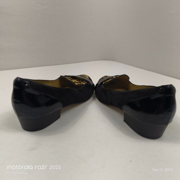 Women's ISOLA Pumps Leopard Print Slip-On Heels US Size 8.5 - Picture 2 of 13